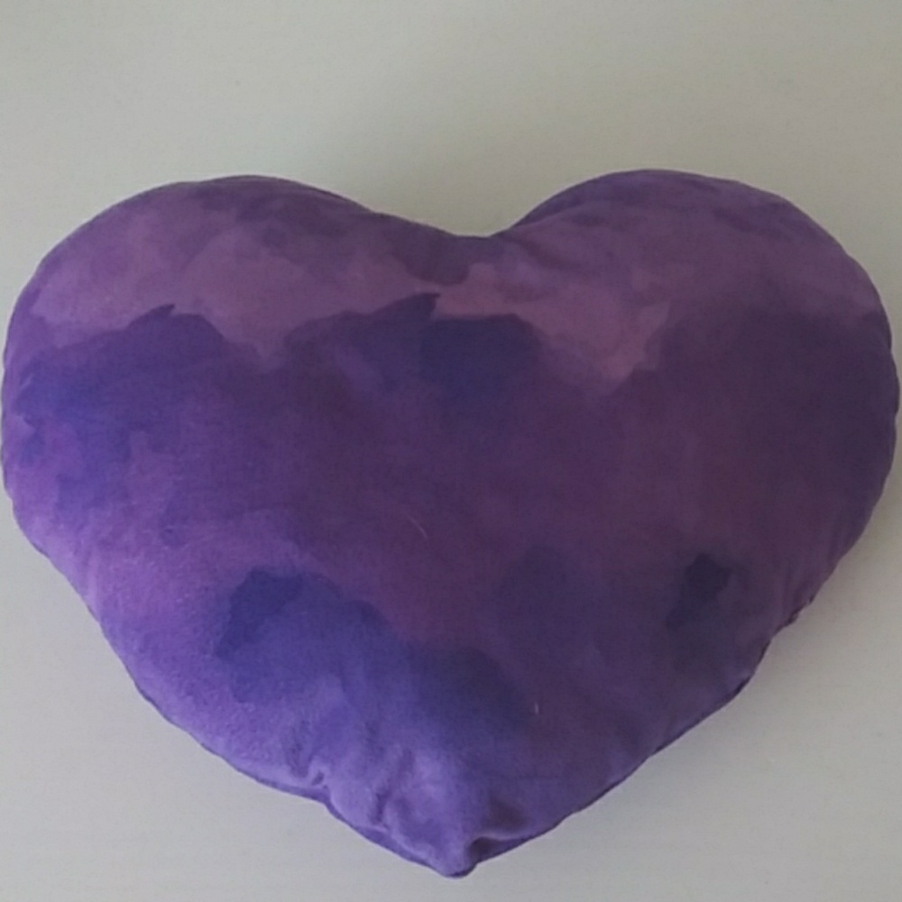 Purple Ombre Heart Shaped Pillow